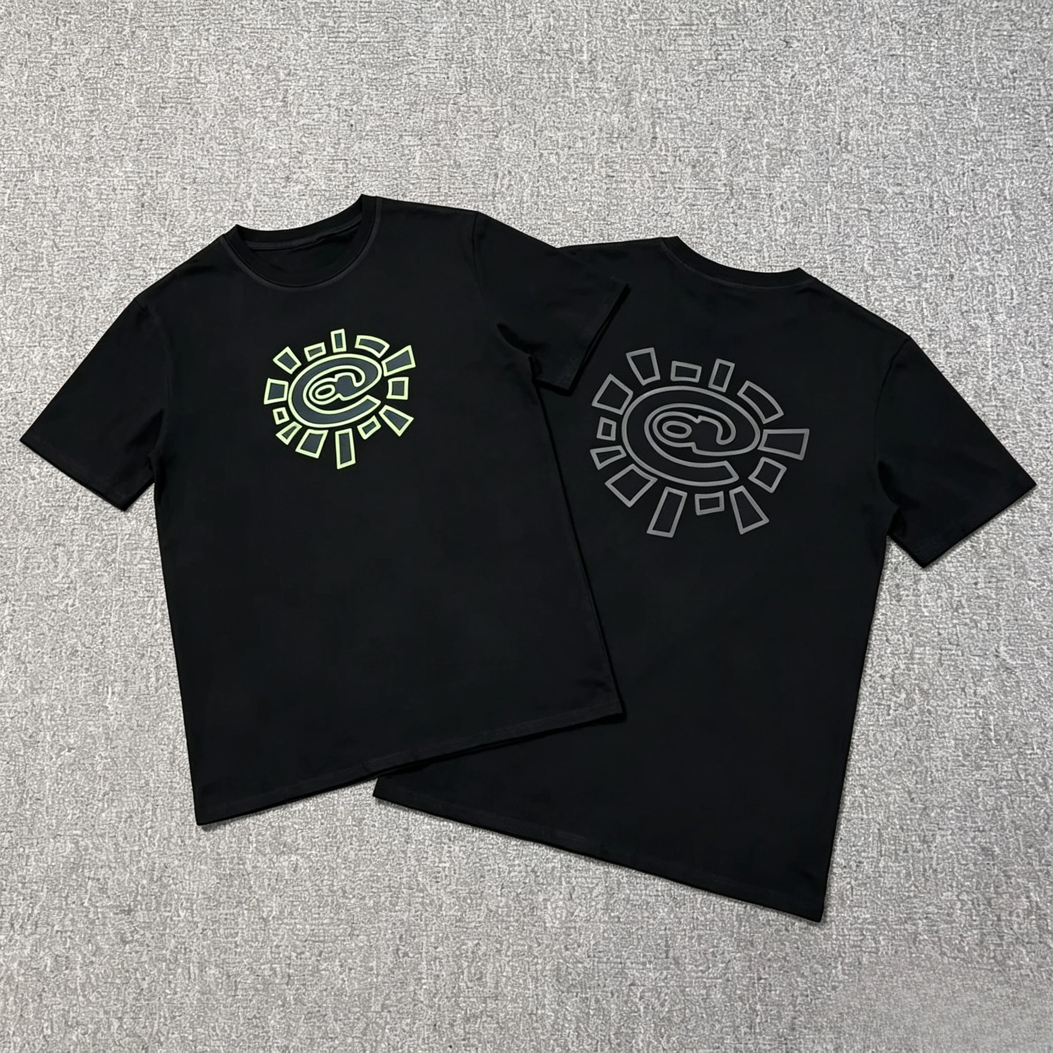 2026 Men Sun Roll Classic Basic Short Sleeve Beauty Trend High Street Summer Loose Cotton Couple T-shirt Classic Y2K T-shirt