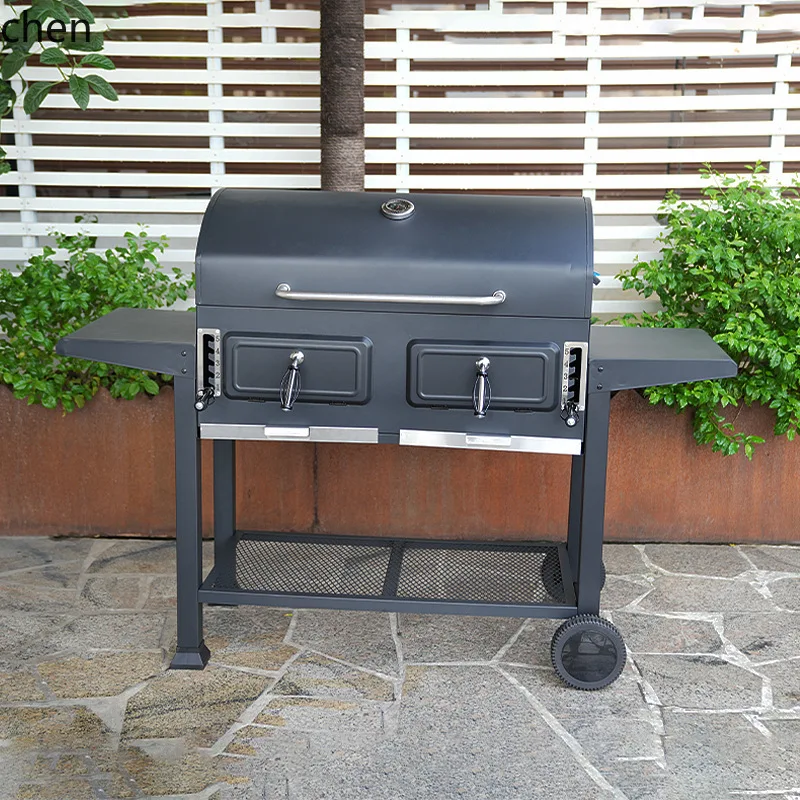 HXL Adjustable Large Patio BBQ Grill Home Barbecue Grill