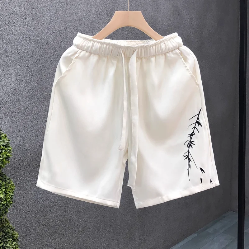 

Summer Youth Trend Loose Fitting Five Quarter Pants Men's Printed Casual Pants New Casual Pants