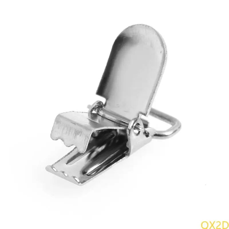 

QX2D 30x Metal Pacifier Clips Insert to Protect Fabric Perfect for Crafts Making