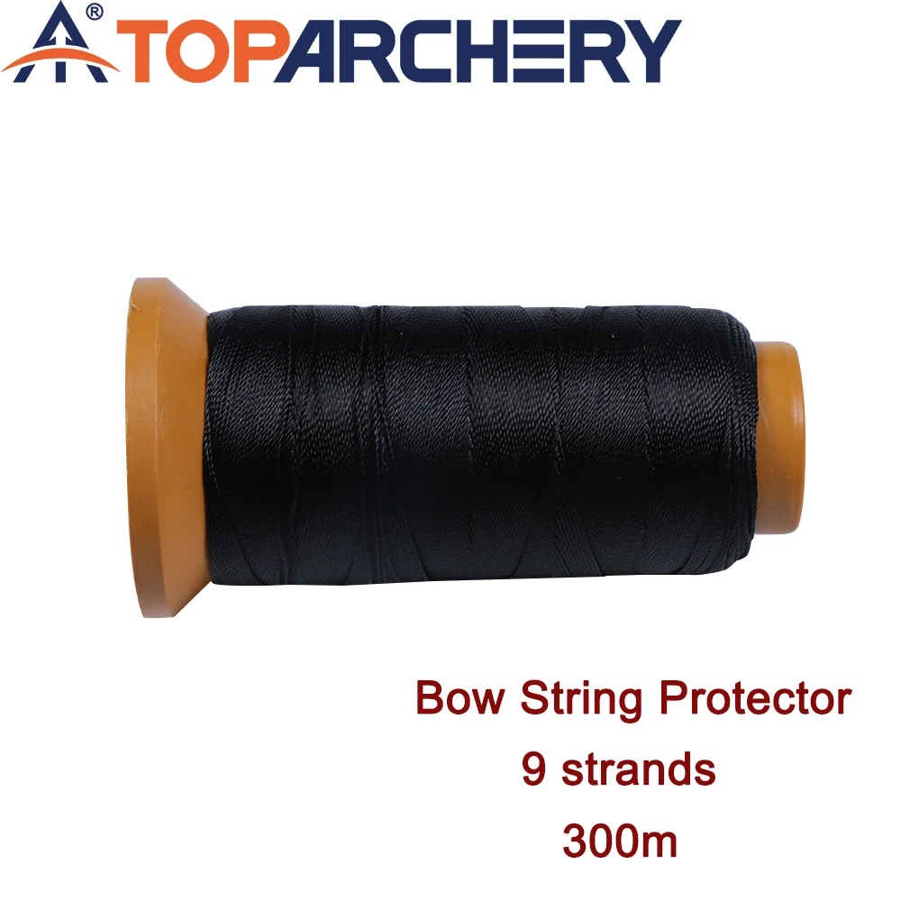 

300М ​ Черная защита для веревки с бантом ​ Dacron Высокопрочная сервировка для тетивы Защитная веревка