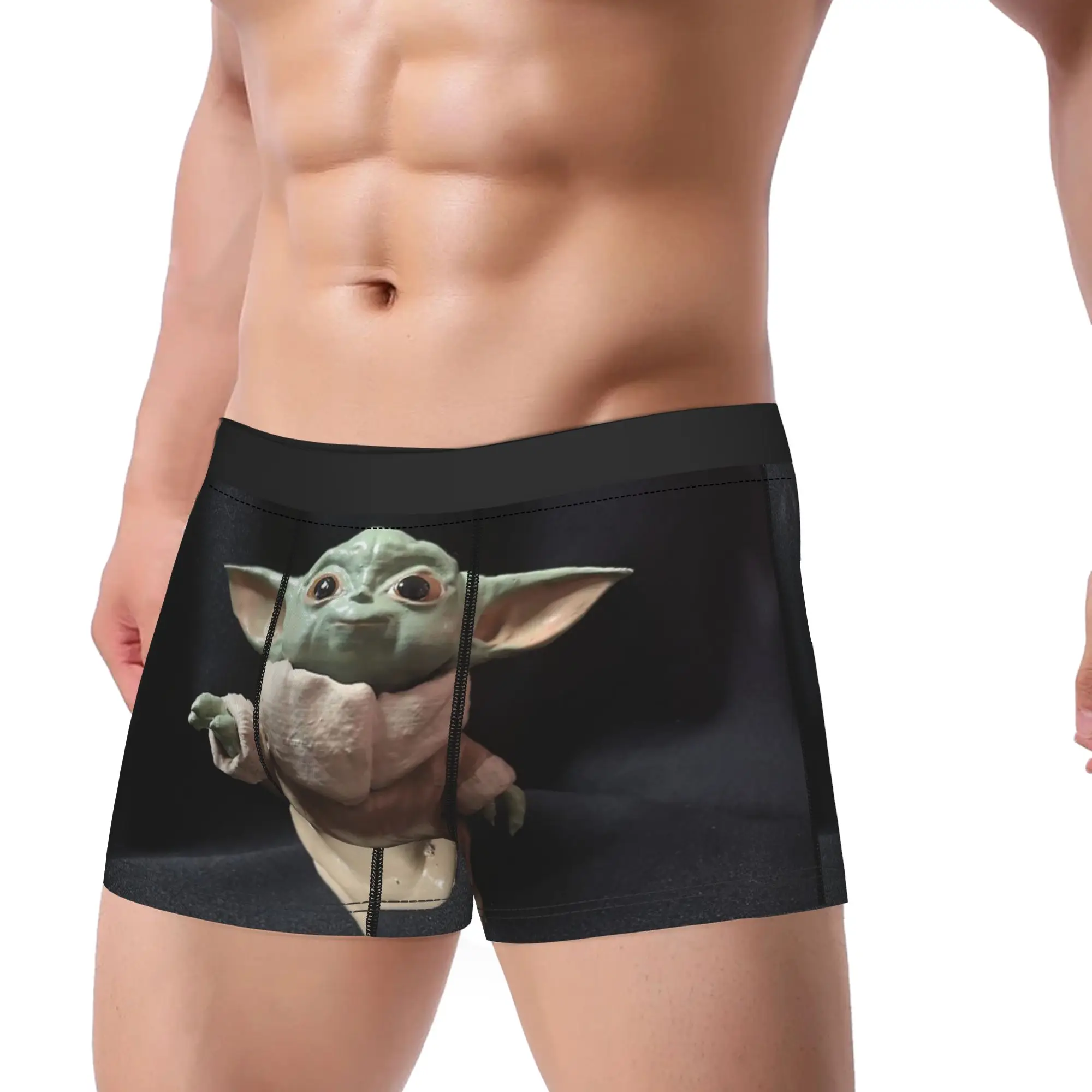 cuecas-boxer-masculinas-baby-yoda-mandalorian-star-wars-com-humor-cintura-media-tamanhos-grandes
