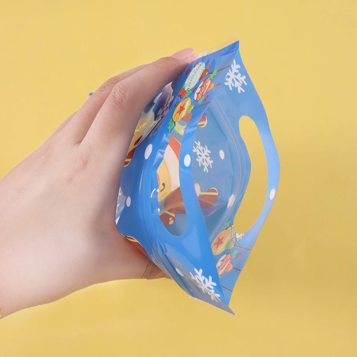 10/20 Stück Frohe Weihnachten Geschenktüten, niedliche Weihnachtsmann- und Weihnachtsbaum-Motiv, wiederverschließbare Leckerli-Beutel mit Reißverschluss, Neujahrs- und Weihnachtsdekoration für Zuhause – Detail 4