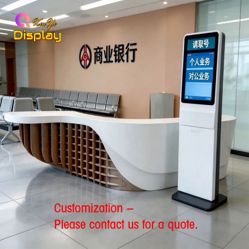 custom.Factory Direct XINYI Heavy Duty Commercial Reception Counter Bank Hotel Clinic Front Desk Custom
