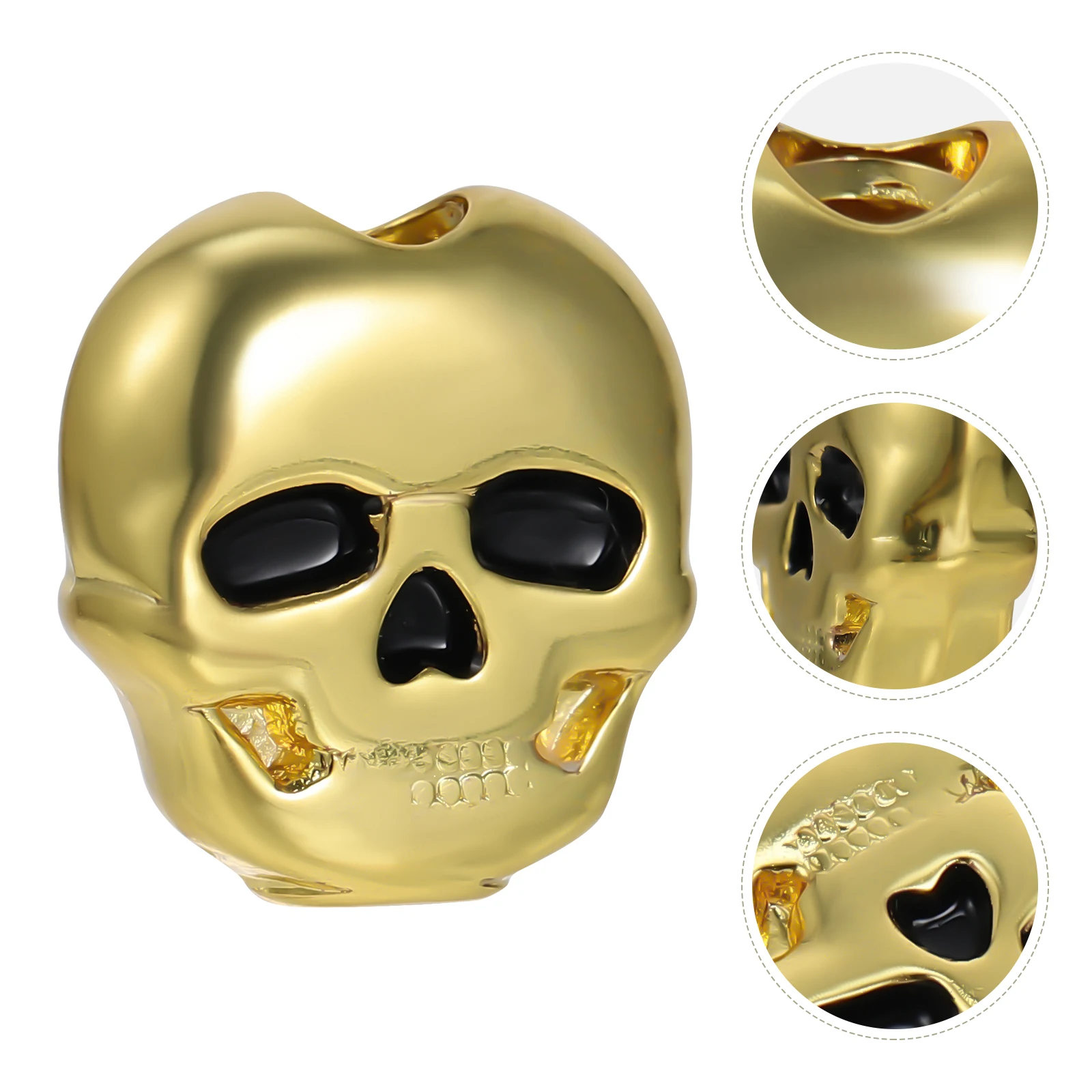 

6Pcs Black Skull Guitar Tuning Pegs Strong Metal Body Endurance Practicality Electric Guitar Accessories