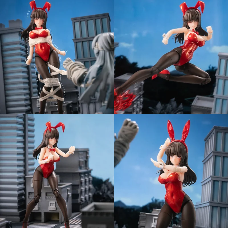 

Authentic Articulated Action Figure Jk-01 Fantasy Jk Bunny Girl Rena 1/12 Scale Painted Finished Collectible Anime Model Toy
