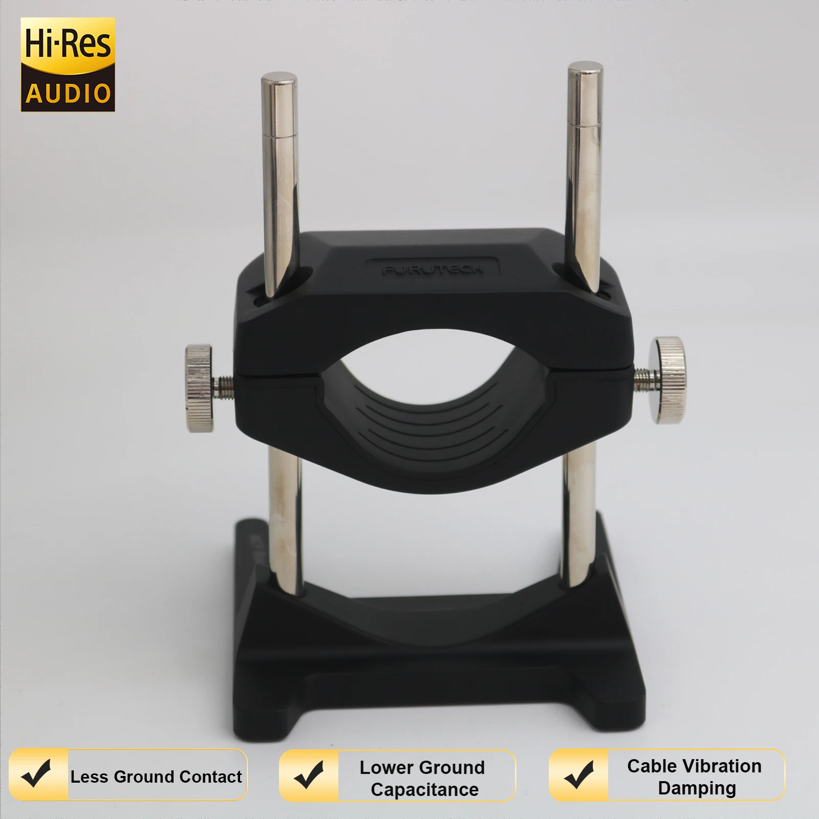 Cable Holder Cable Riser for HiFi Audio, Height Adjustable, Anti-Vibration EMI Isolation, Lifts Cables 23mm, Fits 50mm Cables