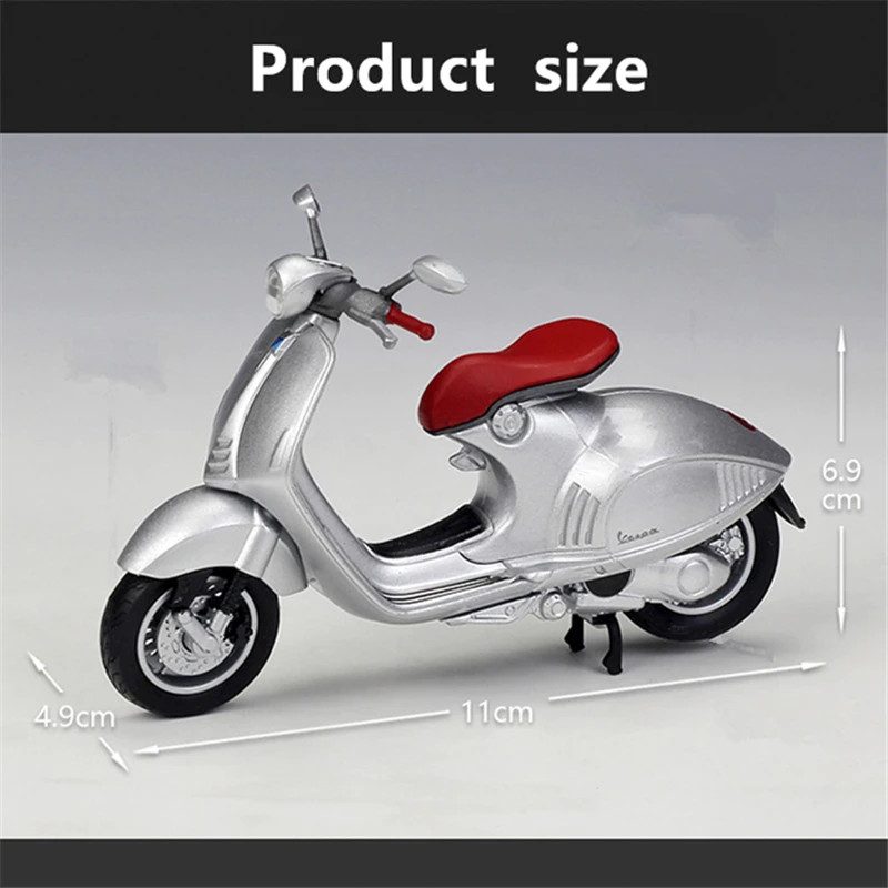 Welly 1:18 Vespa 125cc 150cc PX 946 Alloy Leisure Motorcycle Model Diecasts Metal Classic Motorcycle Model Simulation Kids Gifts