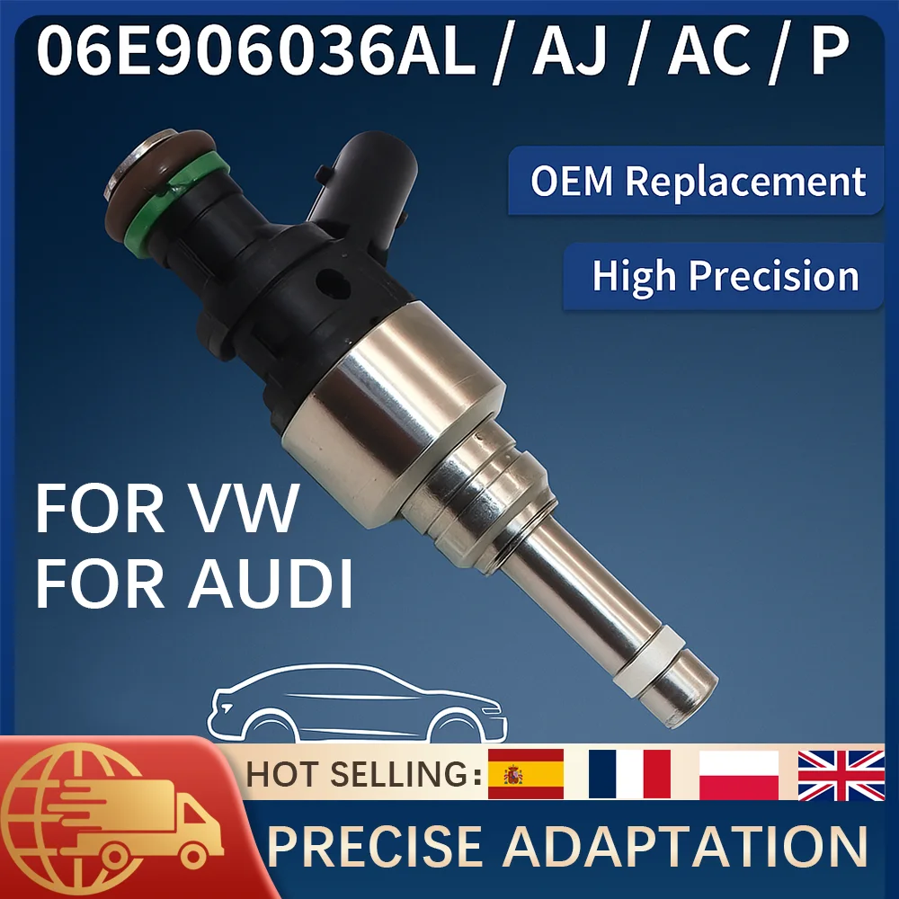 

1PC Fuel Injector 06E906036AL For Audi A4 A5 A6 A8 Q5 Q7 VW Touareg 3.0T V6 2009-2016 Rebuilt Injection Nozzle Replacement Part