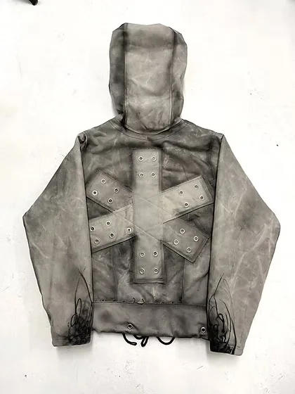 HKSH Spring Autumn New Men Tide Chic Ins Dark Punk American Vintage Loose Fit Hoodie Niche Y2K Unisex Hip-hop Sweatshirt HK27535