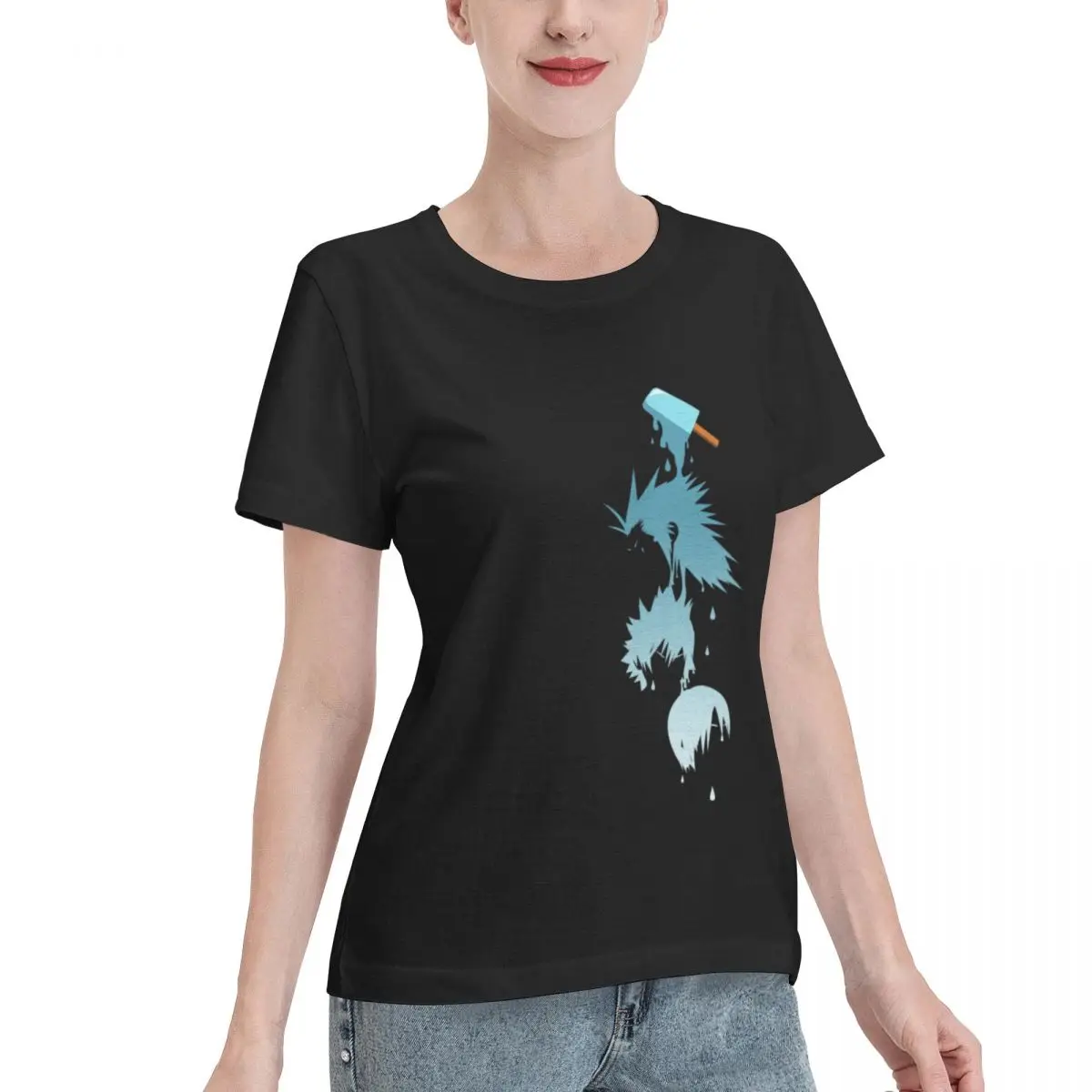 No Fade Sea Salt Trio Women's T-shirt French Chic Relaxed Cut Tshirt