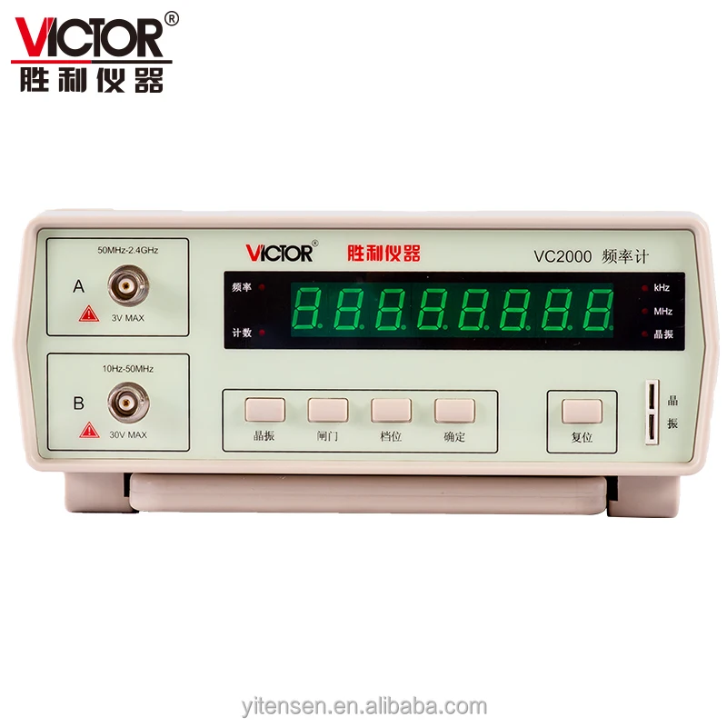 VC2000 8-bit LED 2.4GHz Digital Frequency Meter Multifunction Based On Microprocessor Frequency Pulse Counting Crystal 2024