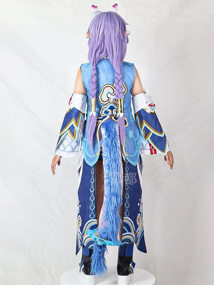 Костюм для косплея Honkai Star Rail Bailu, костюм для взрослых, Карнавальная униформа, аниме, Хэллоуин, костюмы для маскарада, Женская игра