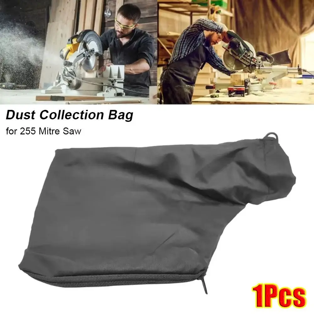 1Pcs Versatile Dust Collection Bag Easy Installation Sawdust Mess Saw Dust Bag Plastic Wood Working Tool for 255 Mitre Saw