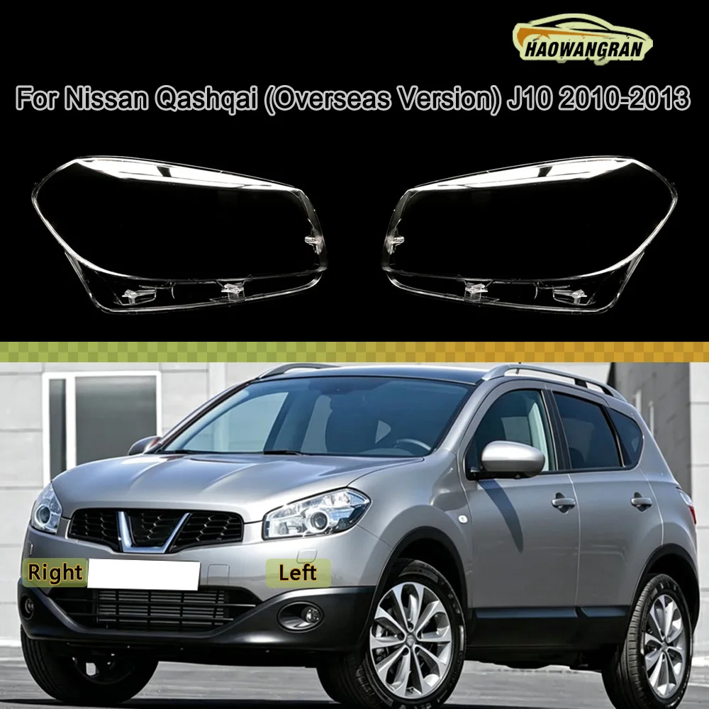 

Car Headlight Shell Replacement Headlight Cover Headlamp Lens Headlight For Nissan 2010 2011-2013 Qashqai (Overseas Version) J10