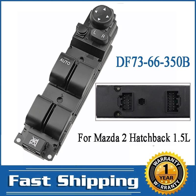 

Стеклоподъемник для Mazda 2 M2 2007-2013, стеклоподъемник с кнопкой управления, передняя левая дверь водителя, товары для автомобилей