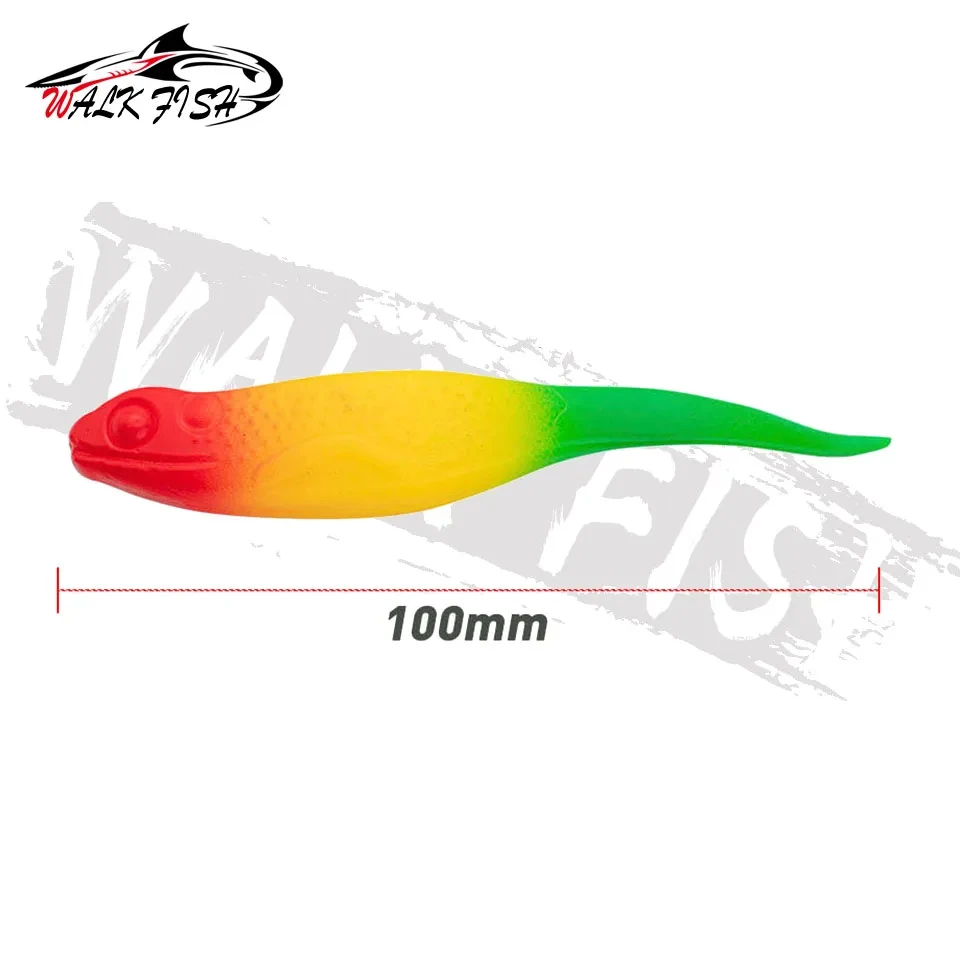 WALK FISH 3PCS 10cm 11g Frog Fishing Lure Soft Silicone Bait Silicone Bait Sinking or Floating Crank Hook Swimbait Wobblers