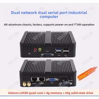 Fanless Mini Industrial PC N100 Quad Core Dual LAN RS485 Embedded Industrial Computer 3