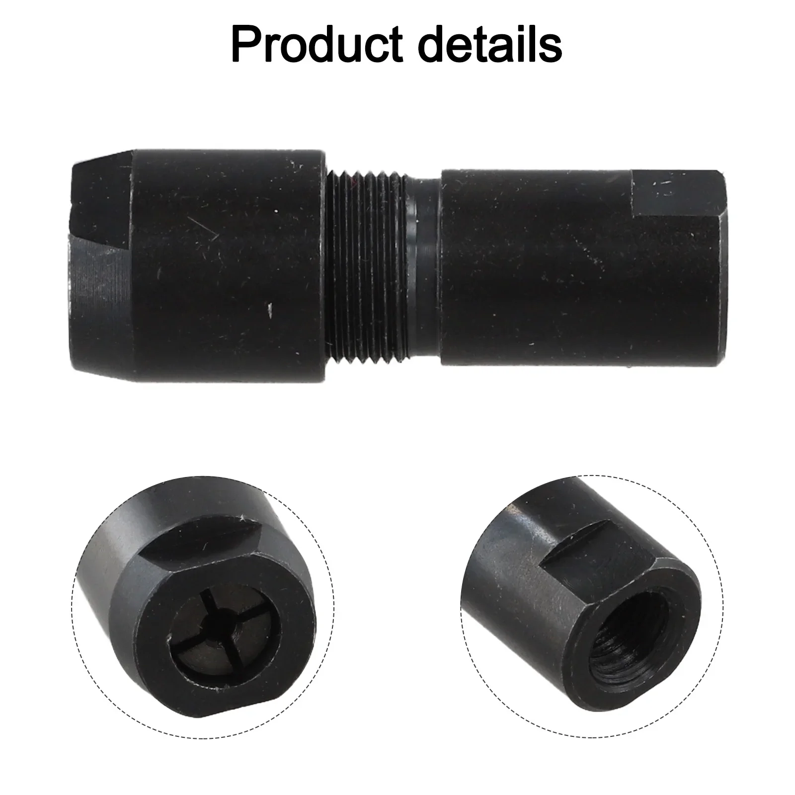 3mm 6mm Metal Grinder Adapter Thread Cutting Sanding Polishing Conversion Head For M10 Angle Grinder To Straight Drill Bit Tool