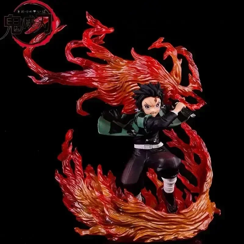 22cm Anime Figure Kimetsu No Yaiba Zero Tanjiro Kamado Hinokami Kagura Action Figure Demon Slayer Figurine Model Kids Toys Gift