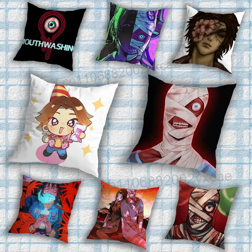 

Art M-Mouthwashing-ES Pillow Case Sofa Living Room Bedroom Headboard Backrest Cushion Square Cushion Nap Time