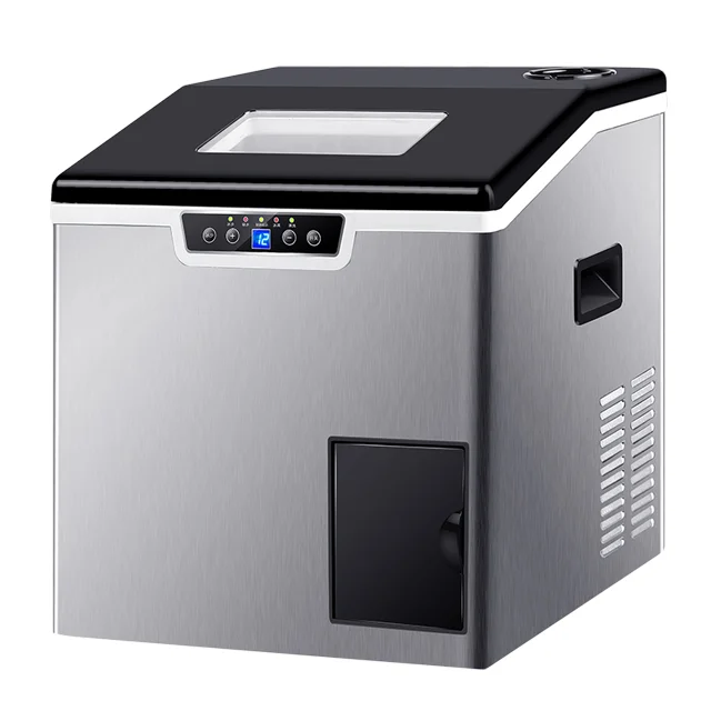 

commercial household cube ice machine all-in-one machine electric hotel snowflake crushing function stall size square ice