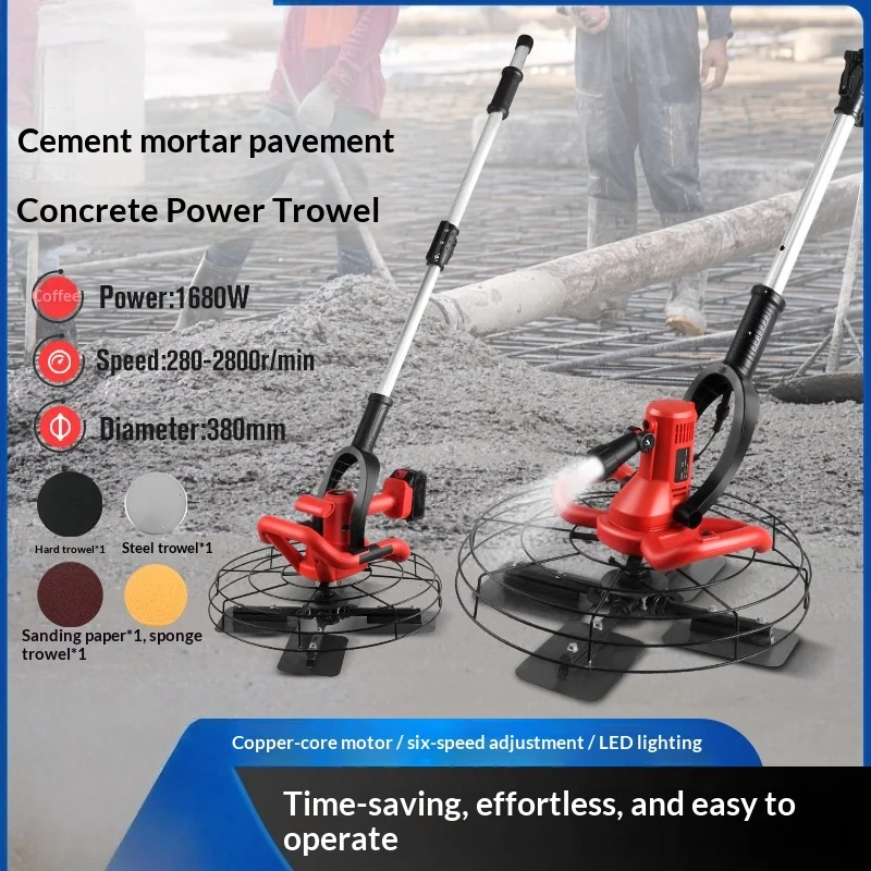 Cement Mortar Pavement Finishing Machine Concrete 4 Blade Road Surface Mechanical Polishing Machine Electric Polishing Machine