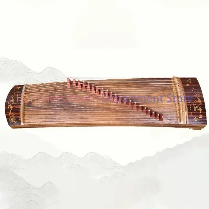 Wood Mini Portable Guzheng 21 Strings Chinese Zither Beginner Guqin Professional Traditional Musical Instrument with Accessories