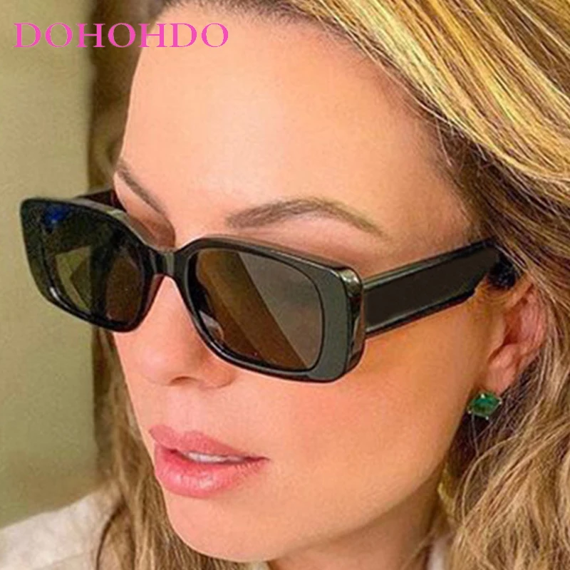 

Vintage Rectangle Women's Sunglasses Brand Designer Summer Traveling Shade Classic Men's Sun Glasses Drive Eyewear UV400 Lentes
