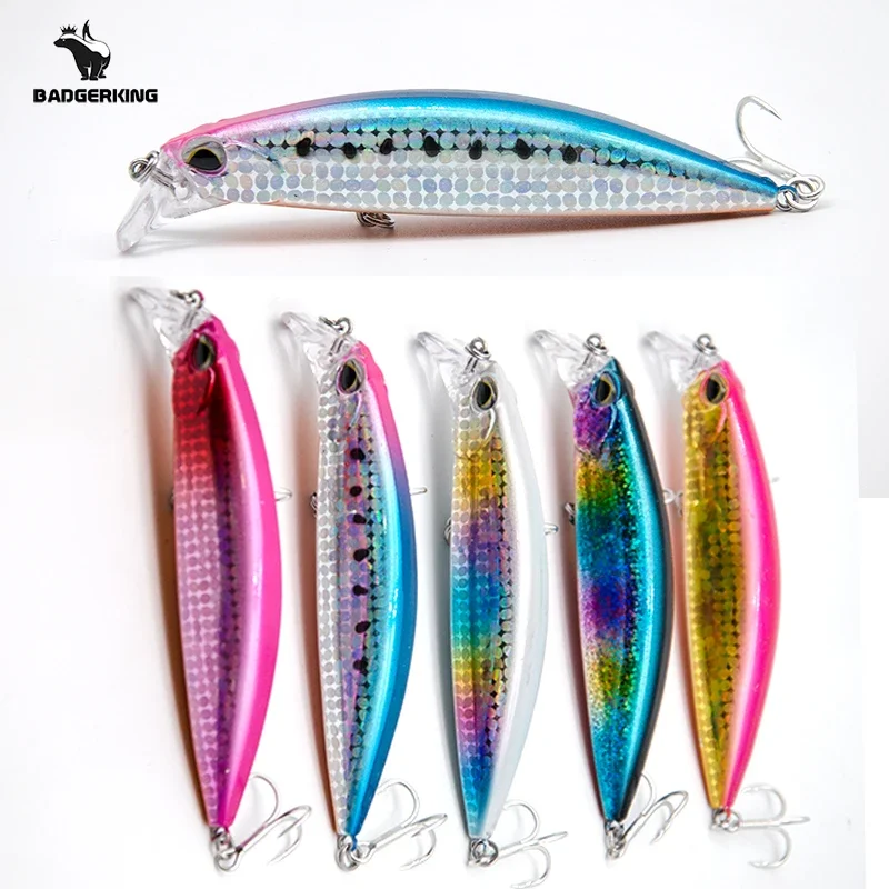 30g minnow jerkbait fishing lure wobblers rattle sound shallow diving crankbait fake bait for fishing