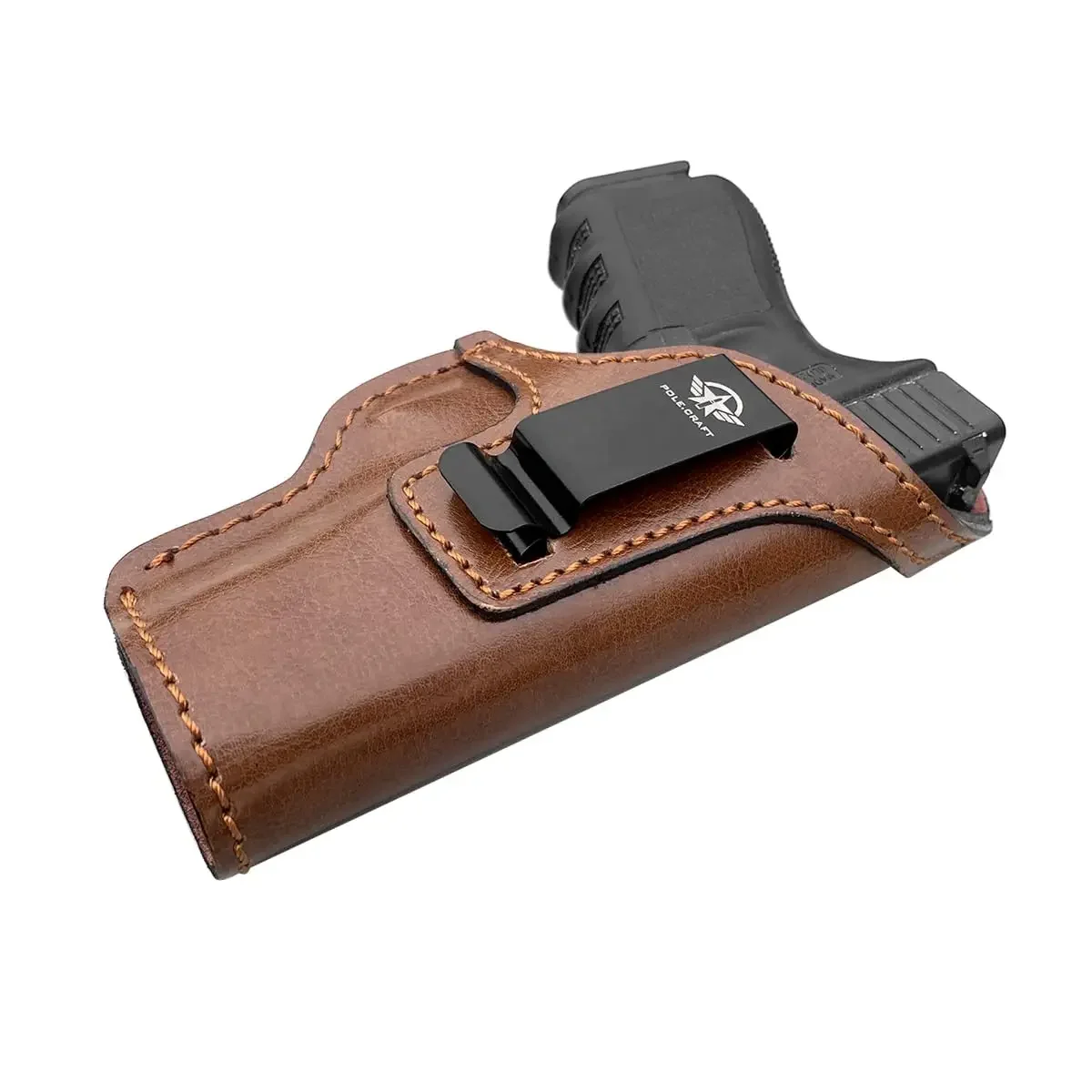 Imagem -06 - Iwb-leather Gun Holsters mm Coldres de Pistola Glock 19 17 26 Taurus G2c G3c g3 Sig Sauer s & w m & p Shield Milímetros Foguete 380 ez