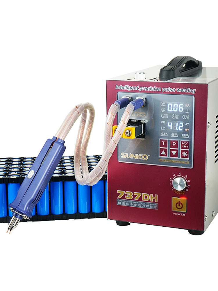 

SUNKKO 737DH New Upgrade Induction Delay Spot Welder For 18650 Battery 4.3KW High Power Automatic Pulse Spot Welding Machine