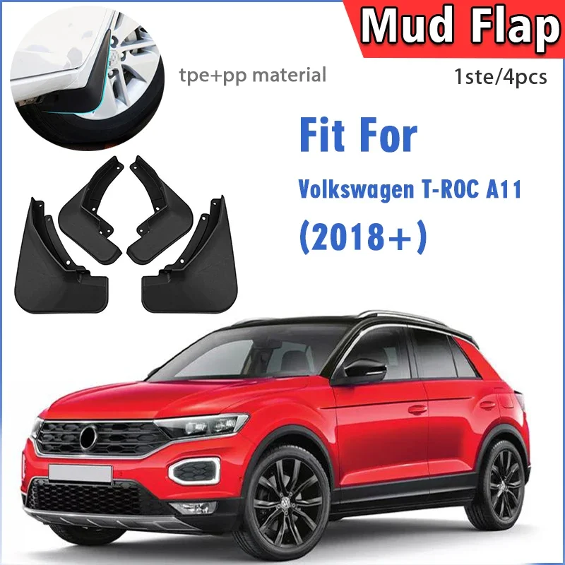 

For volkswagen vw T-Roc TRoc T Roc 2018-2025 mudflaps fender mud flap guards blast bumper front rear car accessories 4pcs