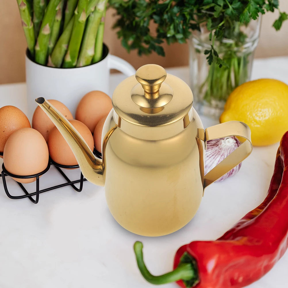 

Stainless Steel Oil Pot Filter Residue Jug Dispenser Pourer Strainer Storage Container Kitchen Supply Soy Sauce Vinegar Oil