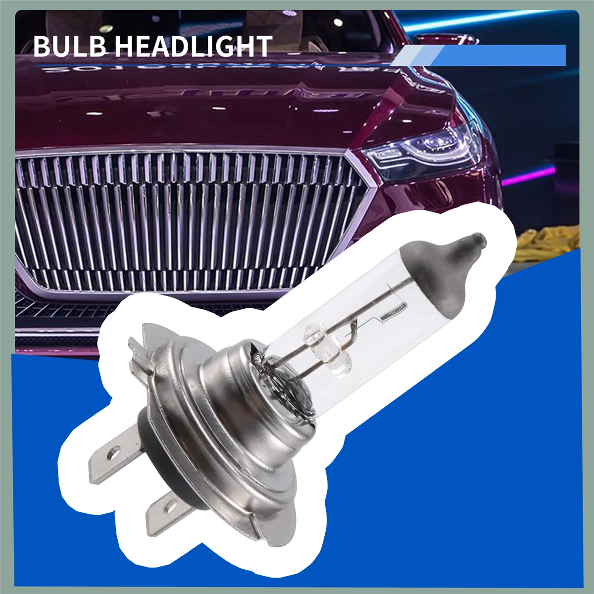 # 831J لمبة سيارة رئيس ضوء مصباح H7 (477/499) 12 فولت 55 واط PX26d لمبة زينون الهالوجين (شفافة)