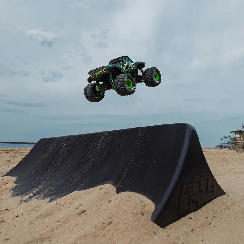 รถบังคับวิทยุ ARRMA 1/16 Small QUAKE RTR GROM ระบบขับเคลื่อนสี่ล้อ ใช้แบตเตอรี่ 2S สำหรับปีนเขาและขับขี่ออฟโรด รุ่นจำลอง