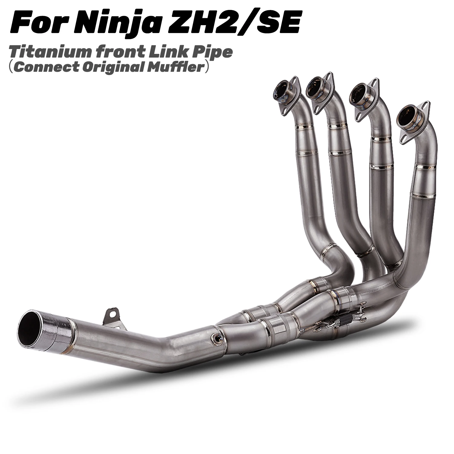 

Ninja ZH2 Titanium Alloy Motorcycle Exhaust Front Link Pipe Modify Muffler Tube For ZH2 Z H2 SE 2020 2021 2022 2023 2024 Years