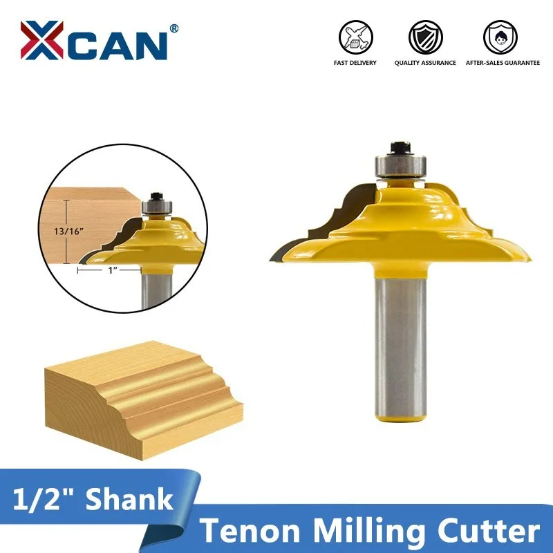 XCAN Wood Milling Cutter  1/2'' Shank Classical Ogee Table Edging Router Bit Pedestal Base Small Furniture Router Bit