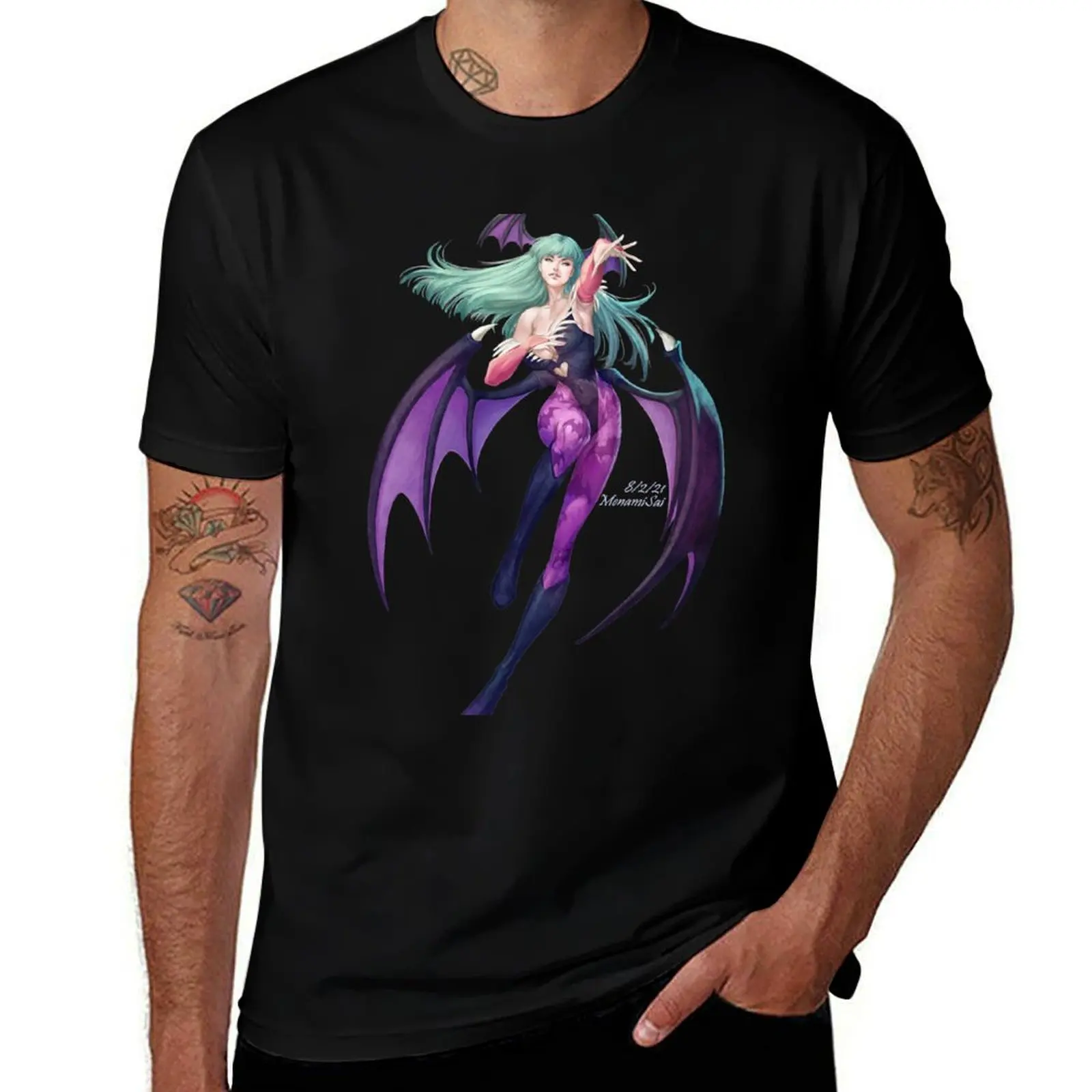 

Morrigan Aensland T-Shirt vintage anime shirt Clothing sublime T-shirts man big and tall t shirts for men
