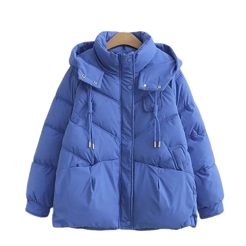 

Girls' Cotton-Padded Clothes And Students' Leisure Korean Version Of Thick Down Cotton Female High School Students' Fashion Coat