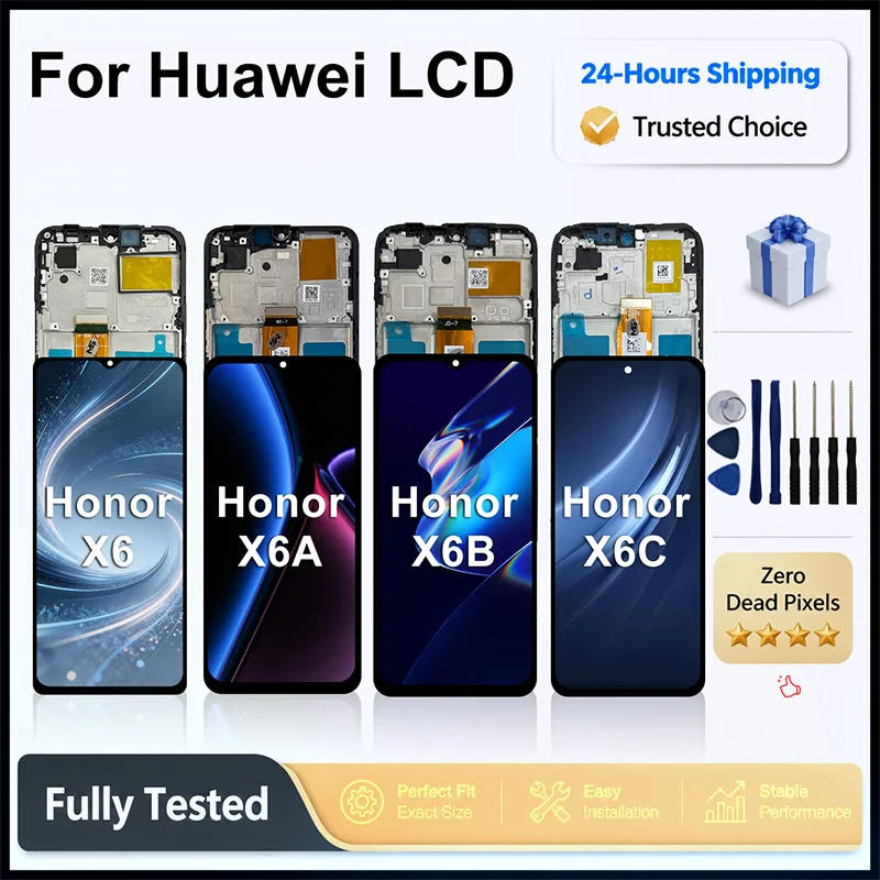 OEM LCD For Huawei Honor X6 Display X6A Touch Screen Digitizer Panel Assembly For Honor X6B LCD X6C Screen Replacement Parts