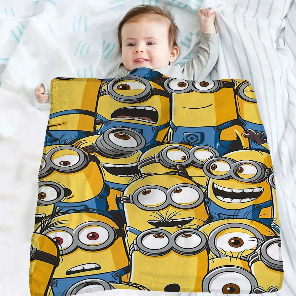 Luxury Blanket Cover Baby Blankets Kids Blanket Knee Small Blanket Blankets Winter Blanket M-minions Bedspread on the Bed Sml