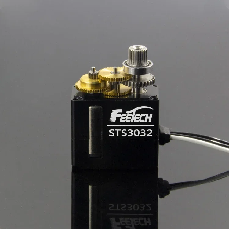 STS3032 معدن 4.5 كجم صغير 360 درجة كوب مجوف رباعي الأرجل روبوت حافلة تسلسلية مؤازرة #4