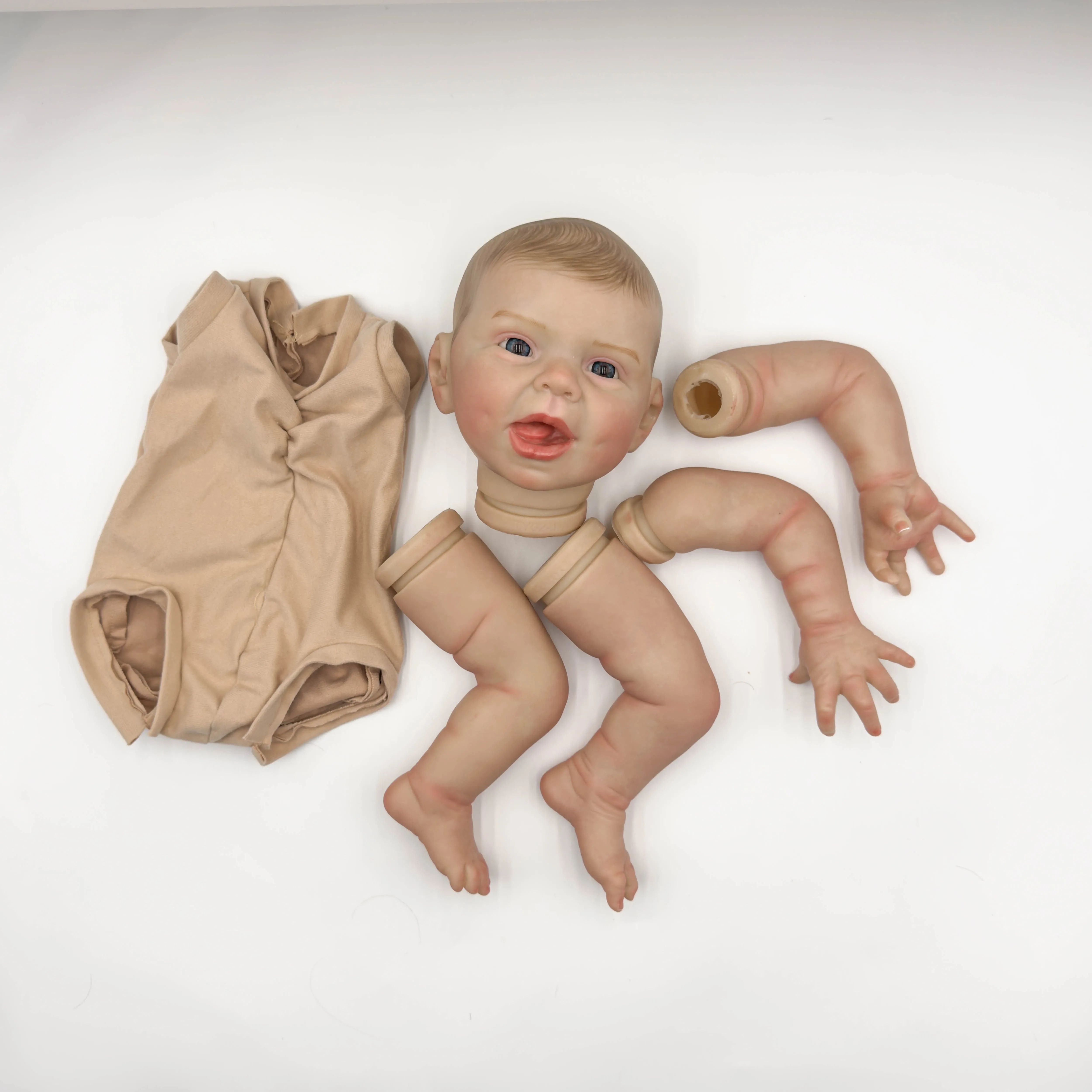 NPK 22-Zoll Bebe Hani Painted Reborn Doll Kit DIY unmontiertes Geschenk für Kinder Komplettset