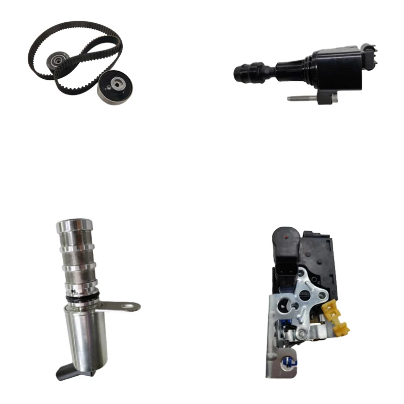 Triangular multi wedge belt tensioner  Camshaft position actuator solenoid valve assembly