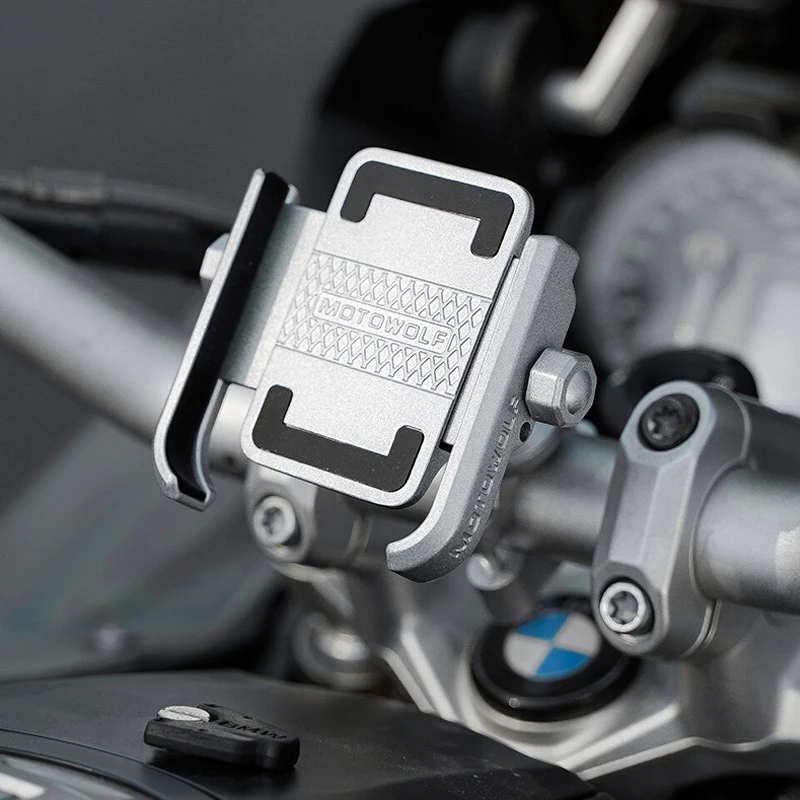 Universal Bike Aluminum Alloy Motorcycle Motorbike Bike Bicycle Handlebar Phone Holder Stand Mount For iPhone Xiaomi Samsung