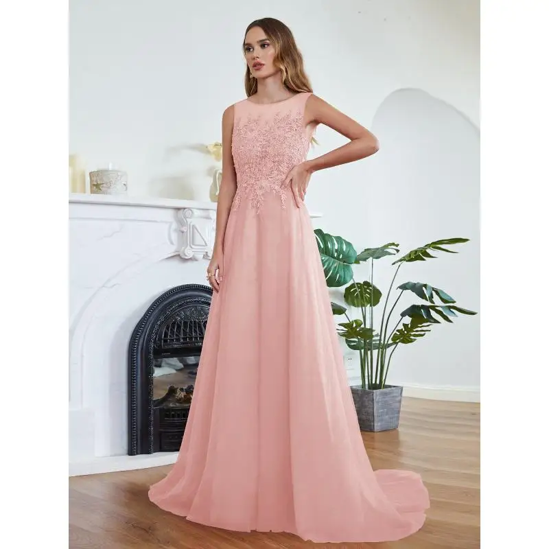 Meekiss Soft Tulle Long Evening Dresses With Appliques Elegant Lace Formal Wedding Party Prom Gowns Robe De Soiree Fast Shipping