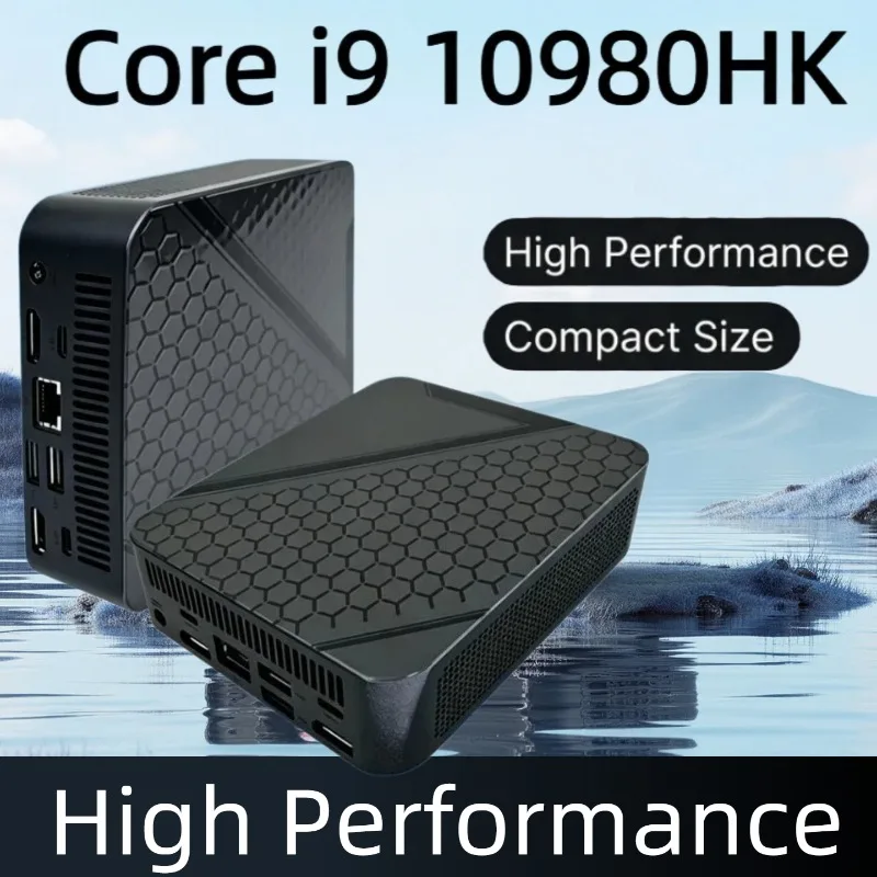 High-Performance Mini PC  Portable Intel i9 10980HK 16GB RAM 1TB/2TB USB 3.0 Wi-Fi6 DDR4 high-frequency memory