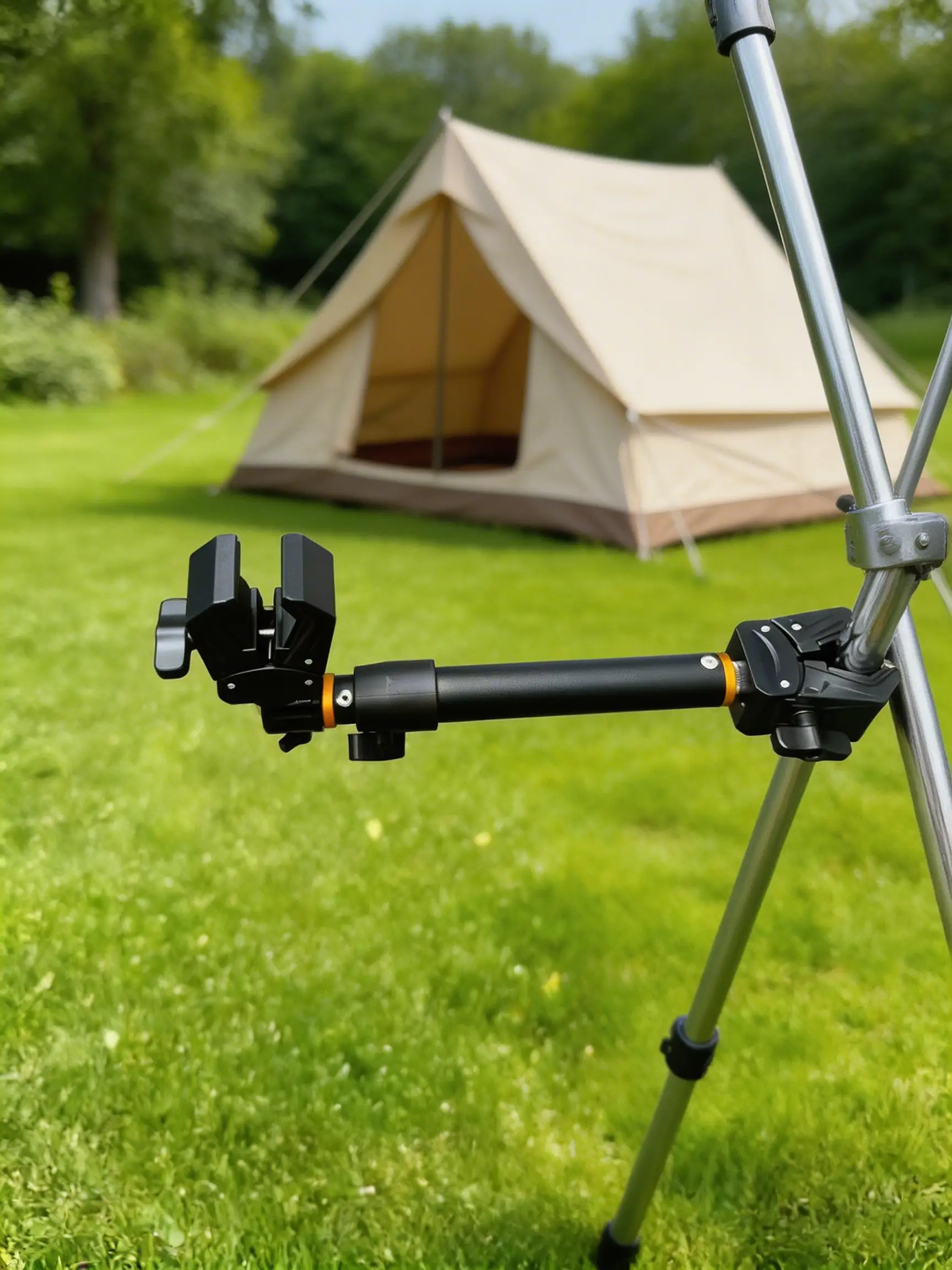 Metal Dual Crab Clamp Phone Camera Mount Stand 360° Swivel T