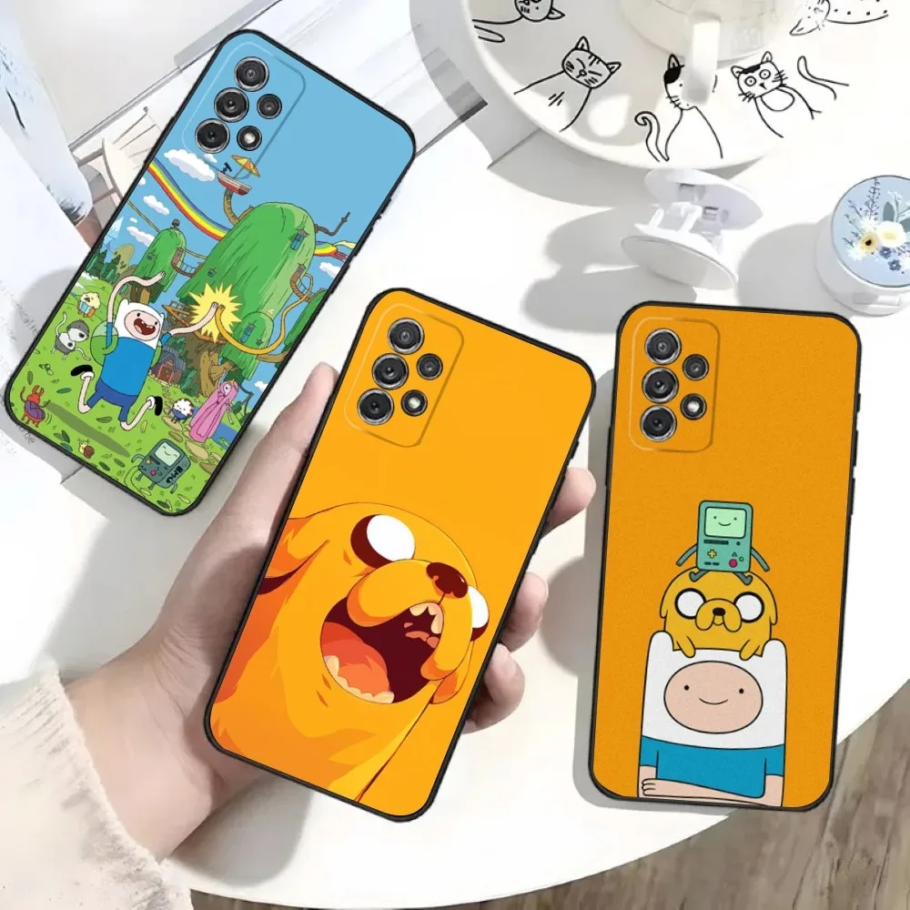 

A-AdventureS-Cartoon-T-Time Phone Case For Samsung S25,S24,S21,S22,S23,S30,Ultra,S20,Plus,Fe,Lite,Note,10,9,5G Black Soft Shell